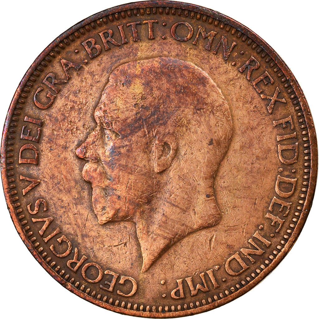 United Kingdom ½ Penny - George V smaller portrait | Coin KM837 1928 - 1936