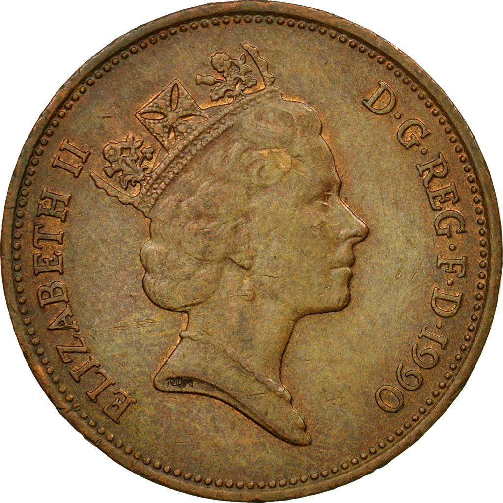 United Kingdom 2 Pence - Elizabeth II 3rd portrait | non-magnetic | Coin KM936 1985 - 1992