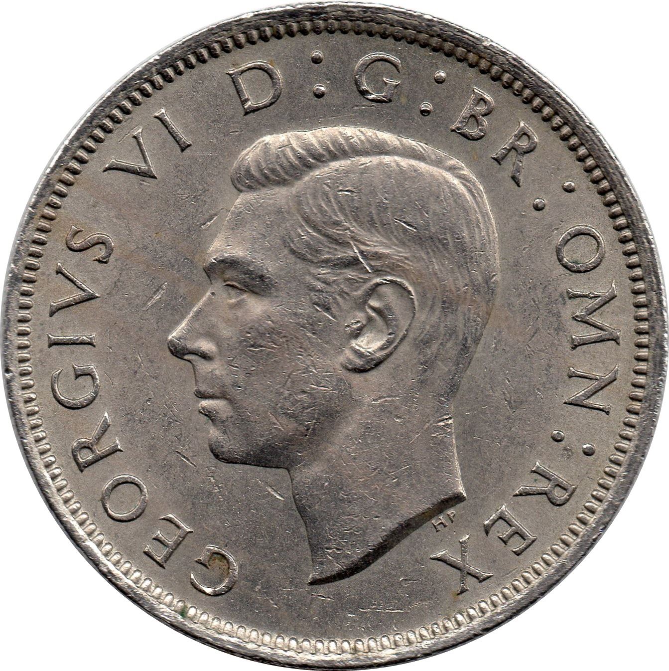 United Kingdom 2 Shillings - George VI with 'IND:IMP' | Coin KM865 1947 - 1948