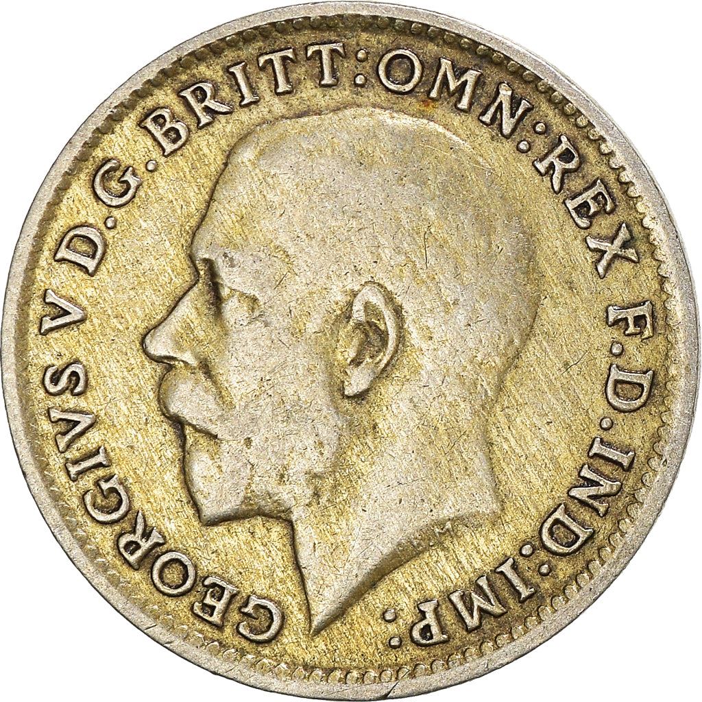 United Kingdom 3 Pence Coin | George V 2nd issue | 1920 - 1927