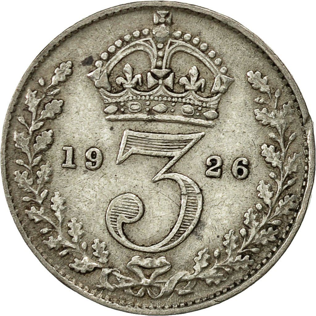 United Kingdom 3 Pence Coin | George V 2nd issue | 1920 - 1927