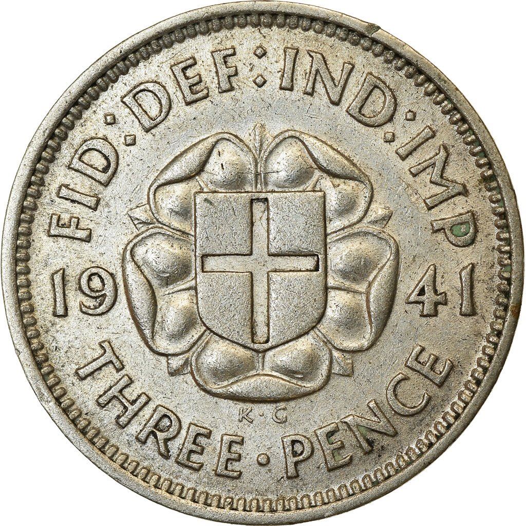 United Kingdom 3 Pence Coin | George VI incl. Colonial | 1937 - 1945