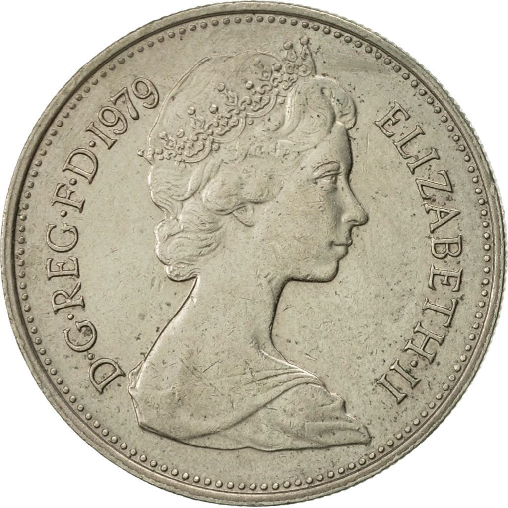 United Kingdom 5 New Pence - Elizabeth II 2nd portrait | Coin KM911 1968 - 1981