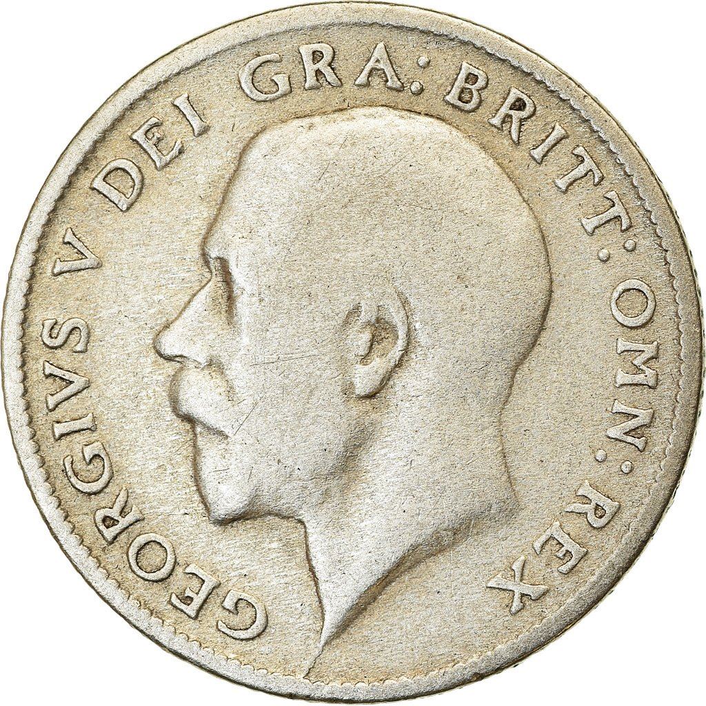 United Kingdom | 6 Pence Coin | KM815a| 1911 - 1920 | Silver 0.925