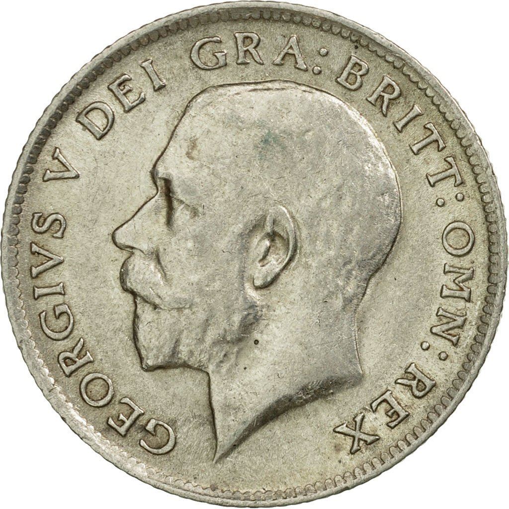 United Kingdom | 6 Pence Coin | KM815a| 1911 - 1920 | Silver 0.925