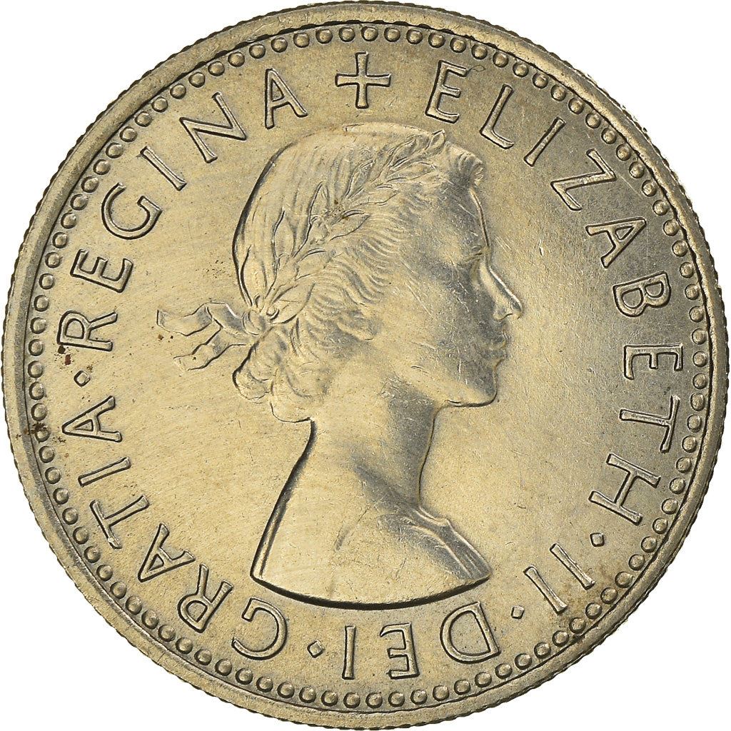 United Kingdom 6 Pence - Elizabeth II 1st portrait | no 'BRITT:OMN' | Coin KM903 1954 - 1970