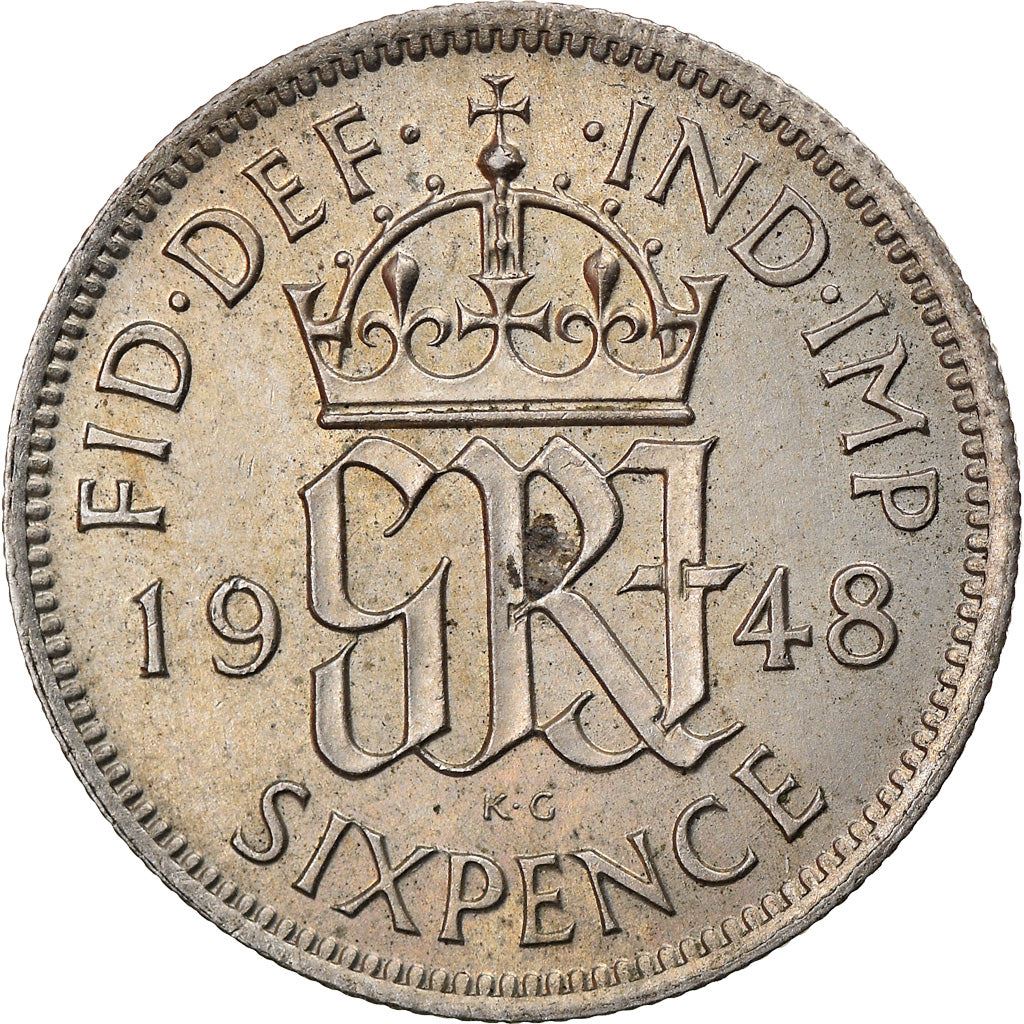 United Kingdom 6 Pence - George VI 2nd coinage | Coin KM862 1947 - 1948