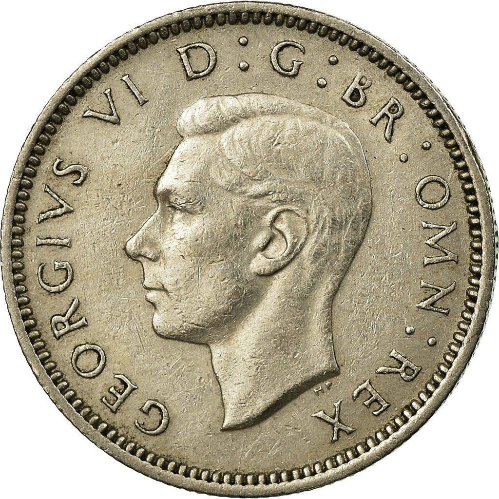 United Kingdom 6 Pence - George VI 2nd coinage | Coin KM862 1947 - 1948