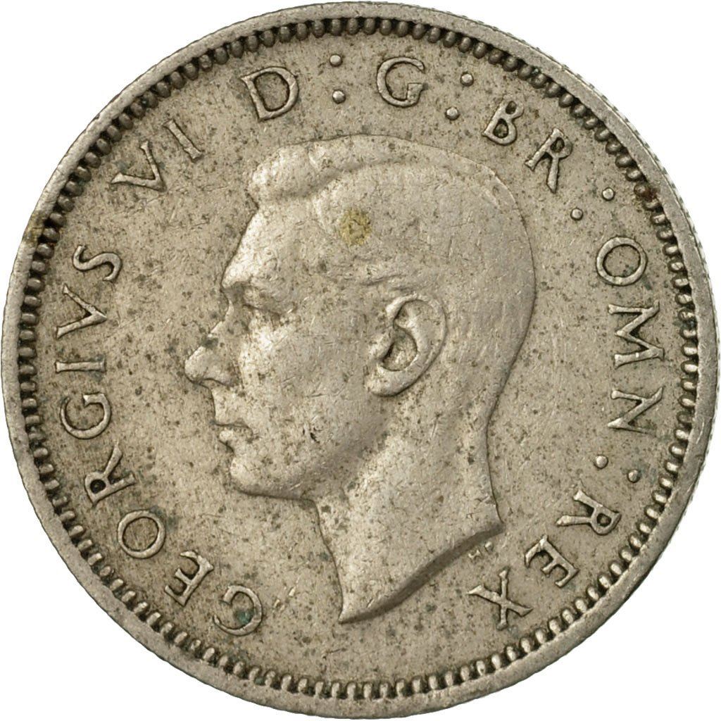 United Kingdom 6 Pence - George VI 2nd coinage | Coin KM862 1947 - 1948