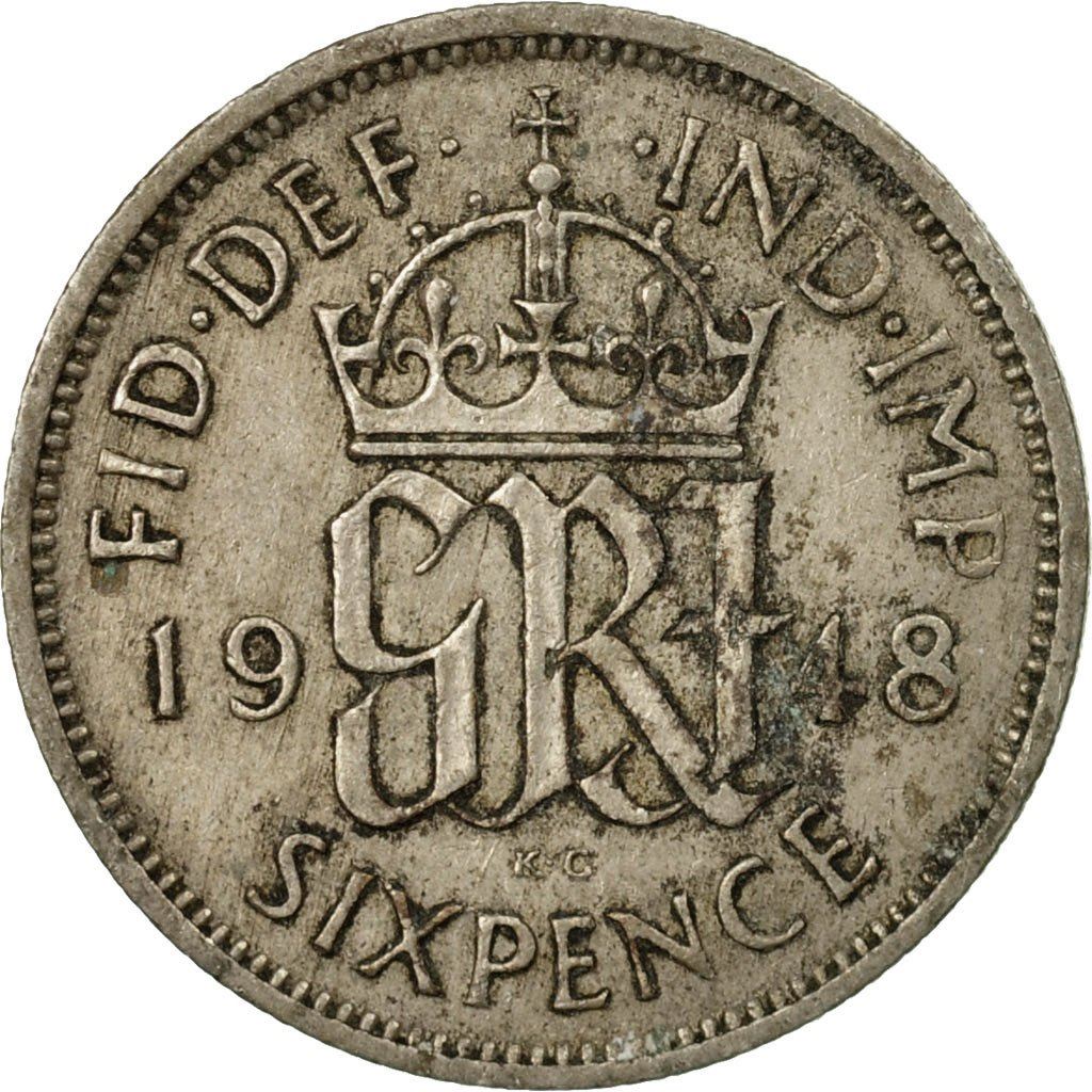 United Kingdom 6 Pence - George VI 2nd coinage | Coin KM862 1947 - 1948