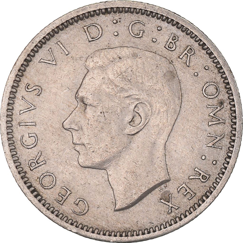 United Kingdom 6 Pence - George VI 2nd coinage | Coin KM862 1947 - 1948