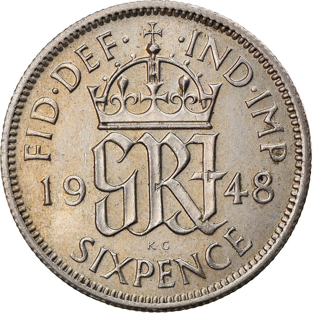 United Kingdom 6 Pence - George VI 2nd coinage | Coin KM862 1947 - 1948