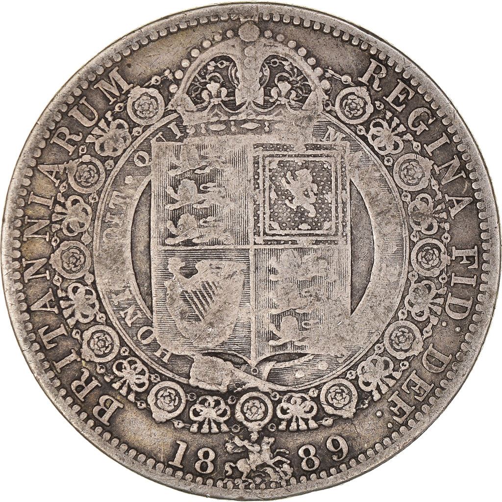 United Kingdom | British 1/2 Crown Coin | Silver | Queen Victoria | KM764 | 1887 - 1892