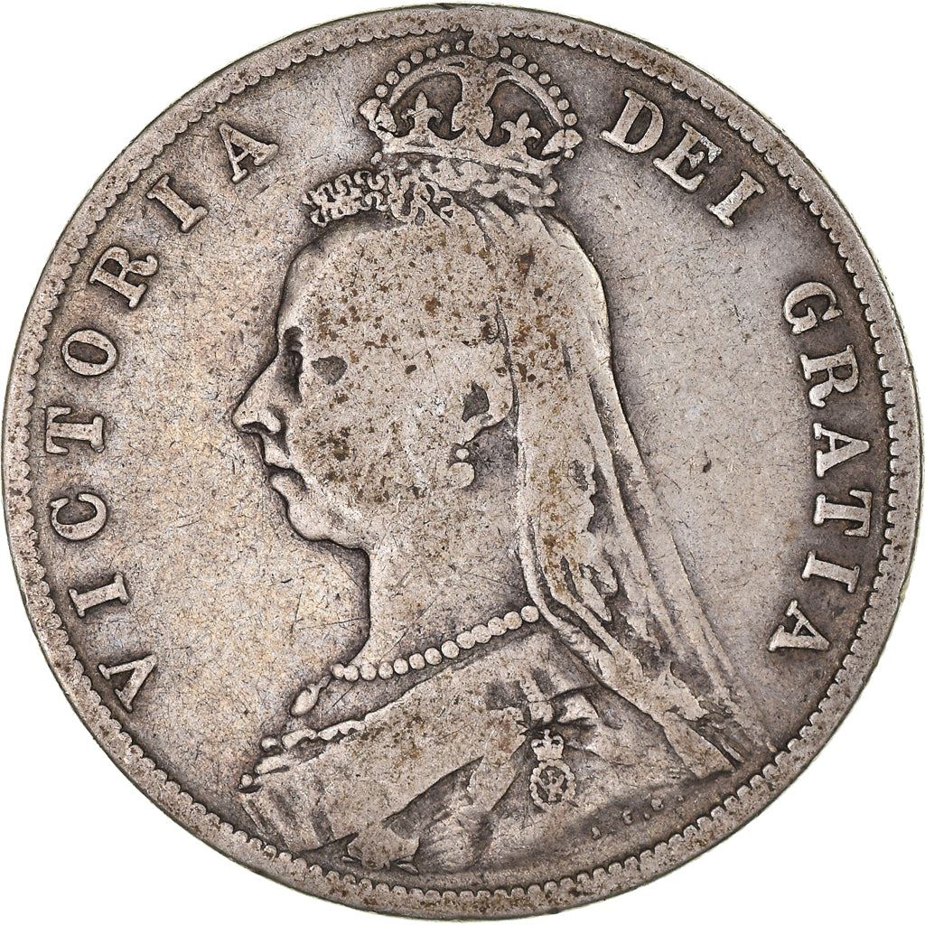 United Kingdom | British 1/2 Crown Coin | Silver | Queen Victoria | KM764 | 1887 - 1892