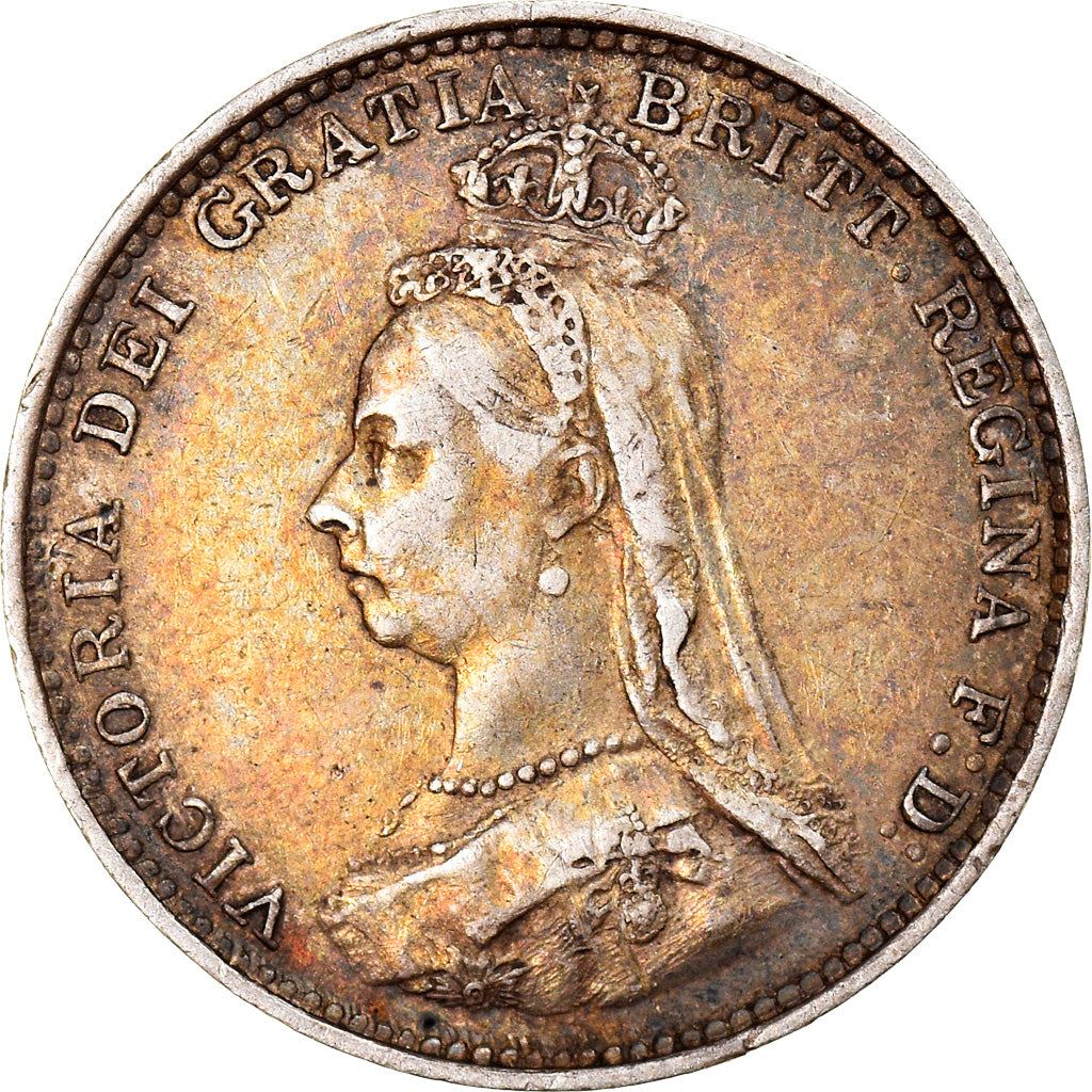 United Kingdom | British 3 Pence Coin | Queen Victoria | Silver | KM758 | 1887 - 1893