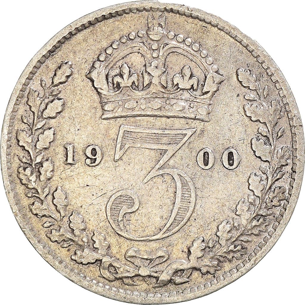 United Kingdom | British 3 Pence Coin | Silver | Queen Victoria | KM777 | 1893 - 1901