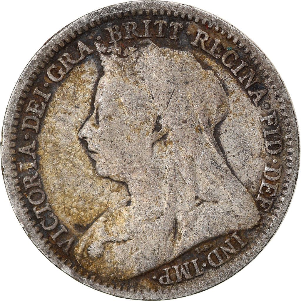 United Kingdom | British 3 Pence Coin | Silver | Queen Victoria | KM777 | 1893 - 1901