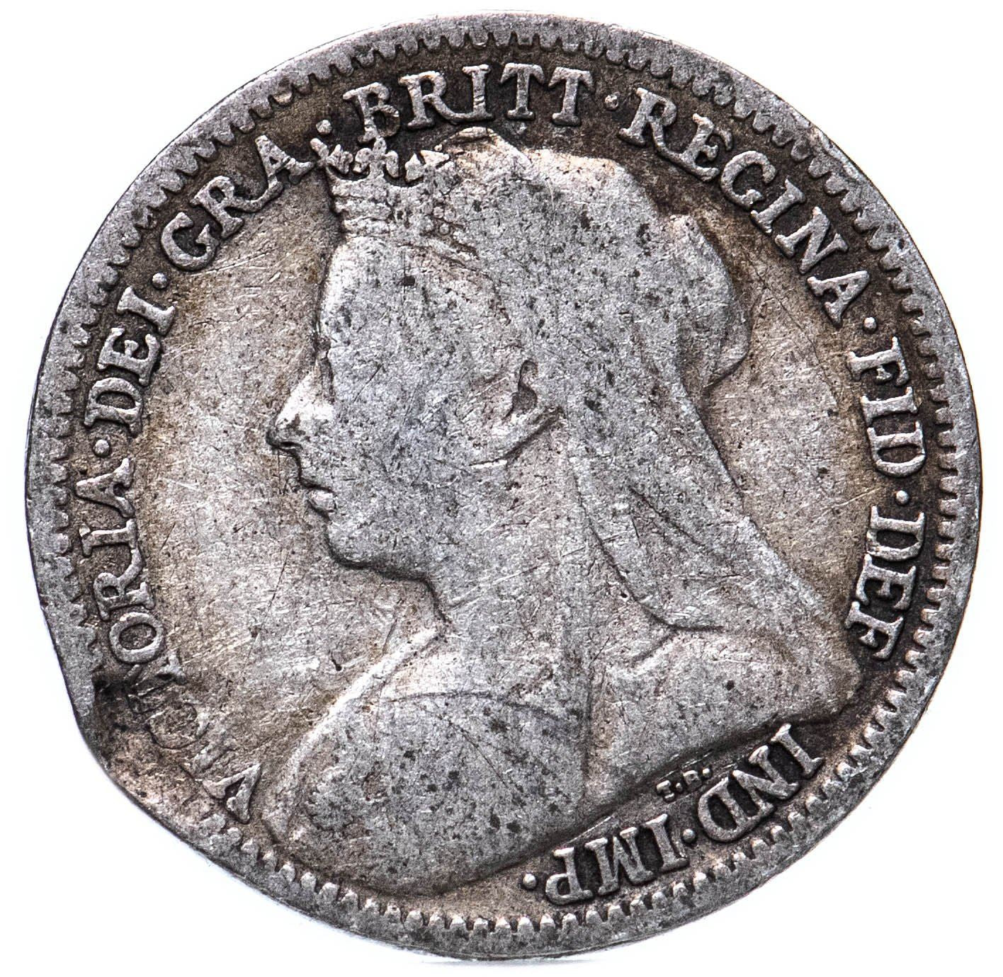 United Kingdom | British 3 Pence Coin | Silver | Queen Victoria | KM777 | 1893 - 1901