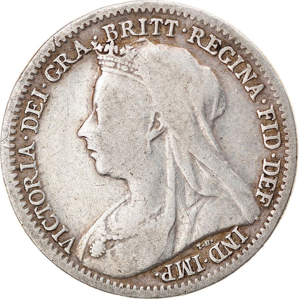 United Kingdom | British 3 Pence Coin | Silver | Queen Victoria | KM777 | 1893 - 1901