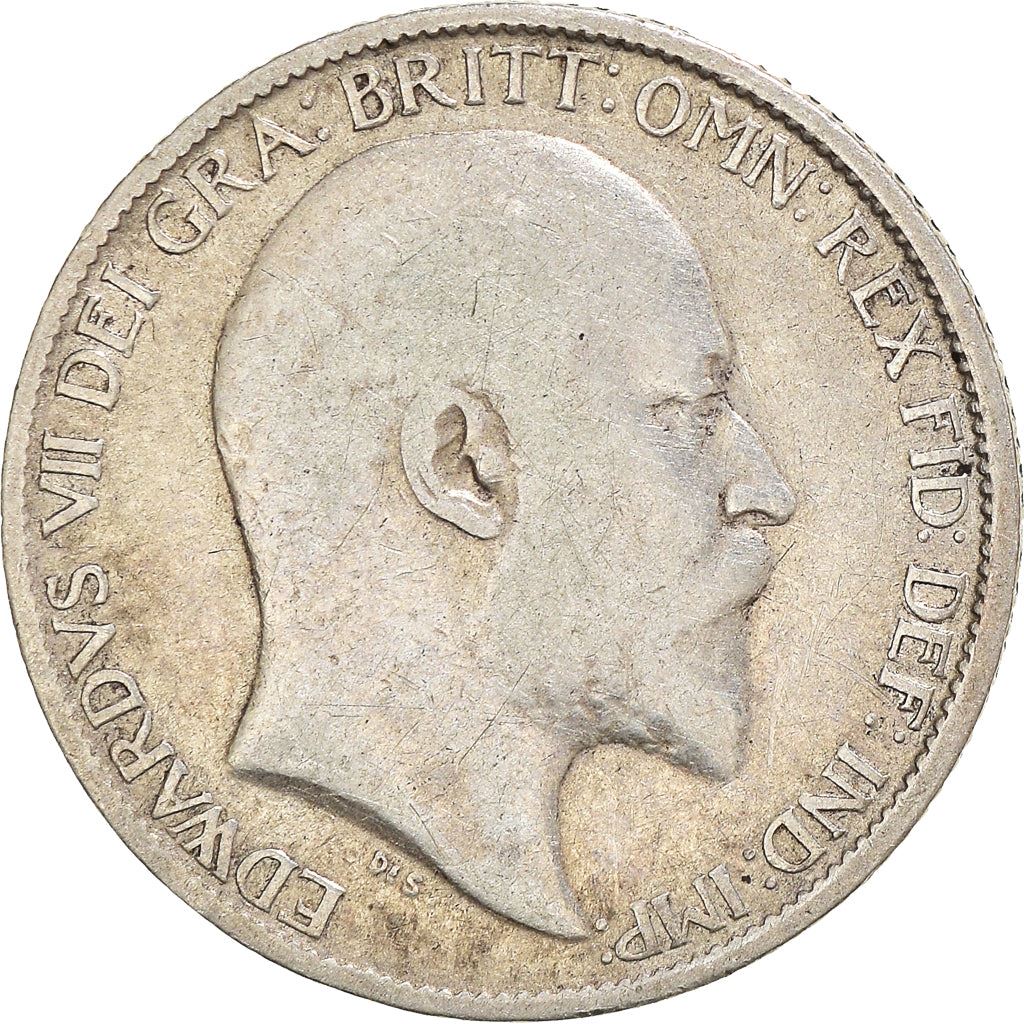 United Kingdom | British 6 Pence Coin | King Edward VII | Silver | KM799 | 1902 - 1910