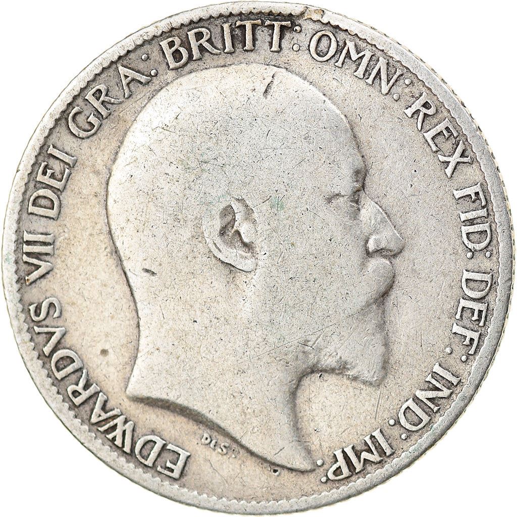 United Kingdom | British 6 Pence Coin | King Edward VII | Silver | KM799 | 1902 - 1910