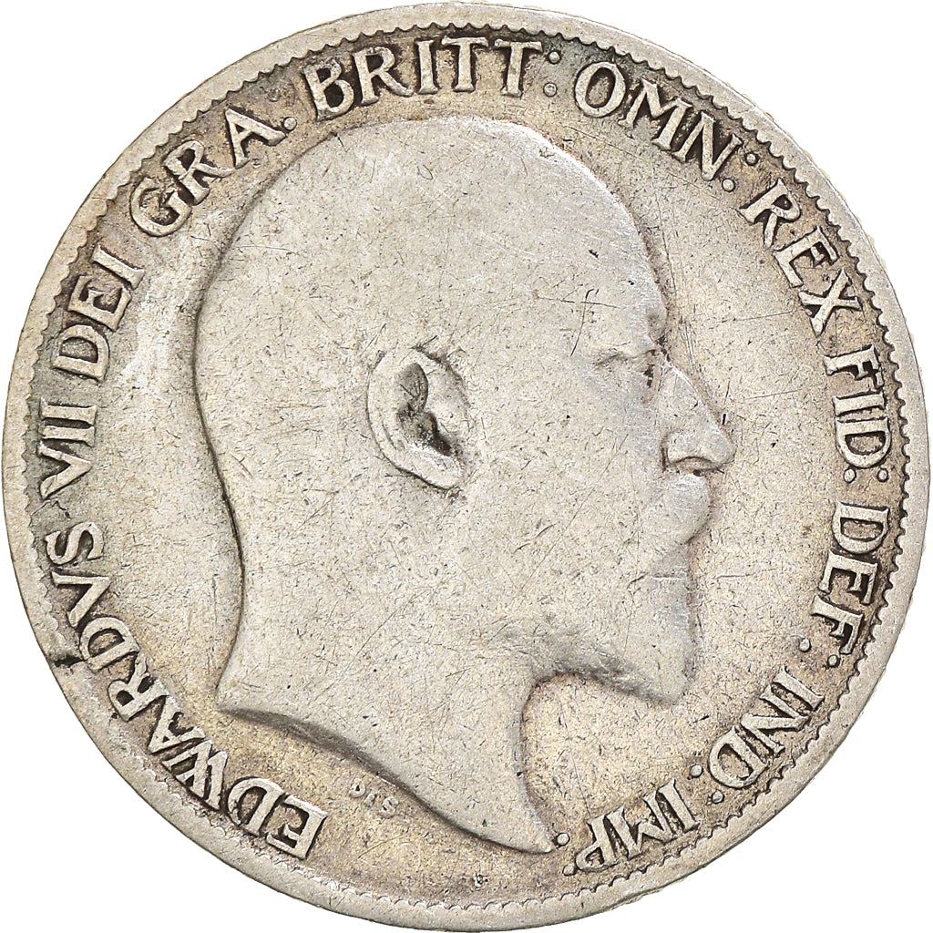 United Kingdom | British 6 Pence Coin | King Edward VII | Silver | KM799 | 1902 - 1910