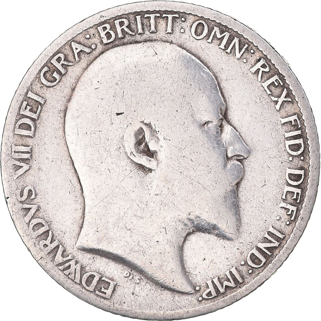 United Kingdom | British 6 Pence Coin | King Edward VII | Silver | KM799 | 1902 - 1910