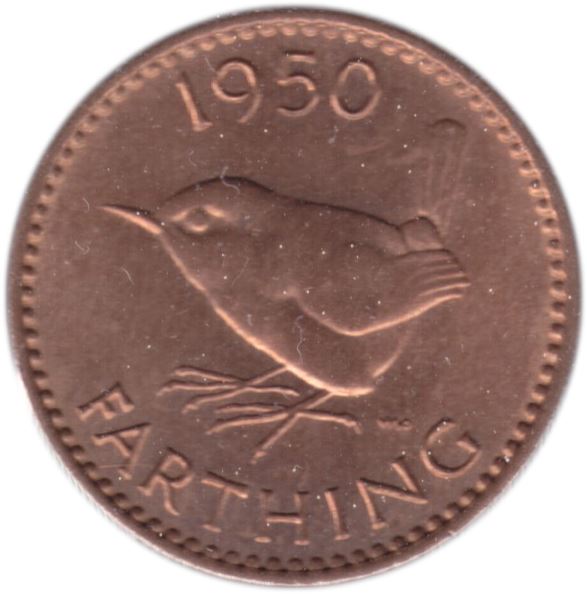 United Kingdom Coin 1 Farthing | George VI without 'IND:IMP' | 1949 - 1952