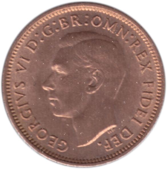 United Kingdom Coin 1 Farthing | George VI without 'IND:IMP' | 1949 - 1952