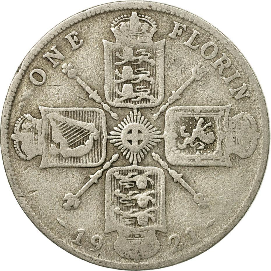 United Kingdom Coin 1 Florin | George V 2nd issue | 1920 - 1926