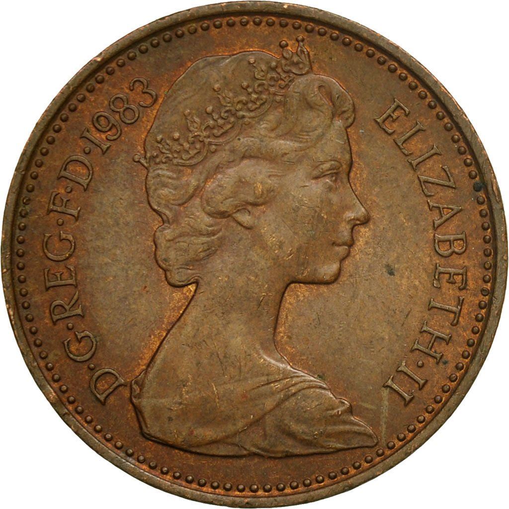 United Kingdom Coin 1 Penny | Elizabeth II 2nd portrait | 1982 - 1984