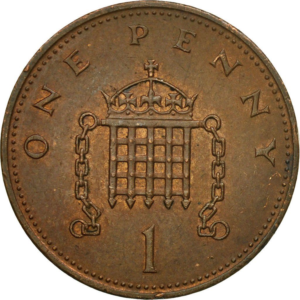 United Kingdom Coin 1 Penny | Elizabeth II 2nd portrait | 1982 - 1984