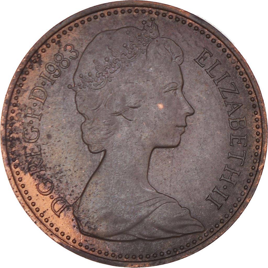 United Kingdom Coin 1 Penny | Elizabeth II 2nd portrait | 1982 - 1984