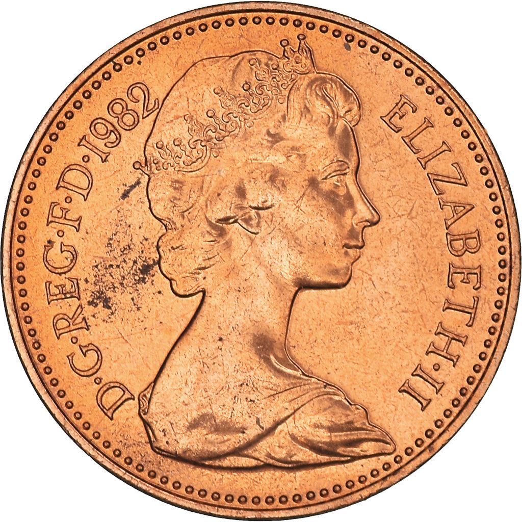 United Kingdom Coin 1 Penny | Elizabeth II 2nd portrait | 1982 - 1984