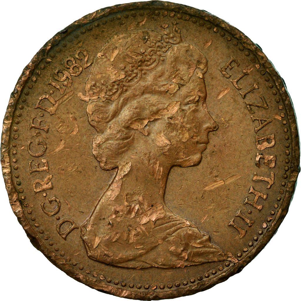 United Kingdom Coin 1 Penny | Elizabeth II 2nd portrait | 1982 - 1984