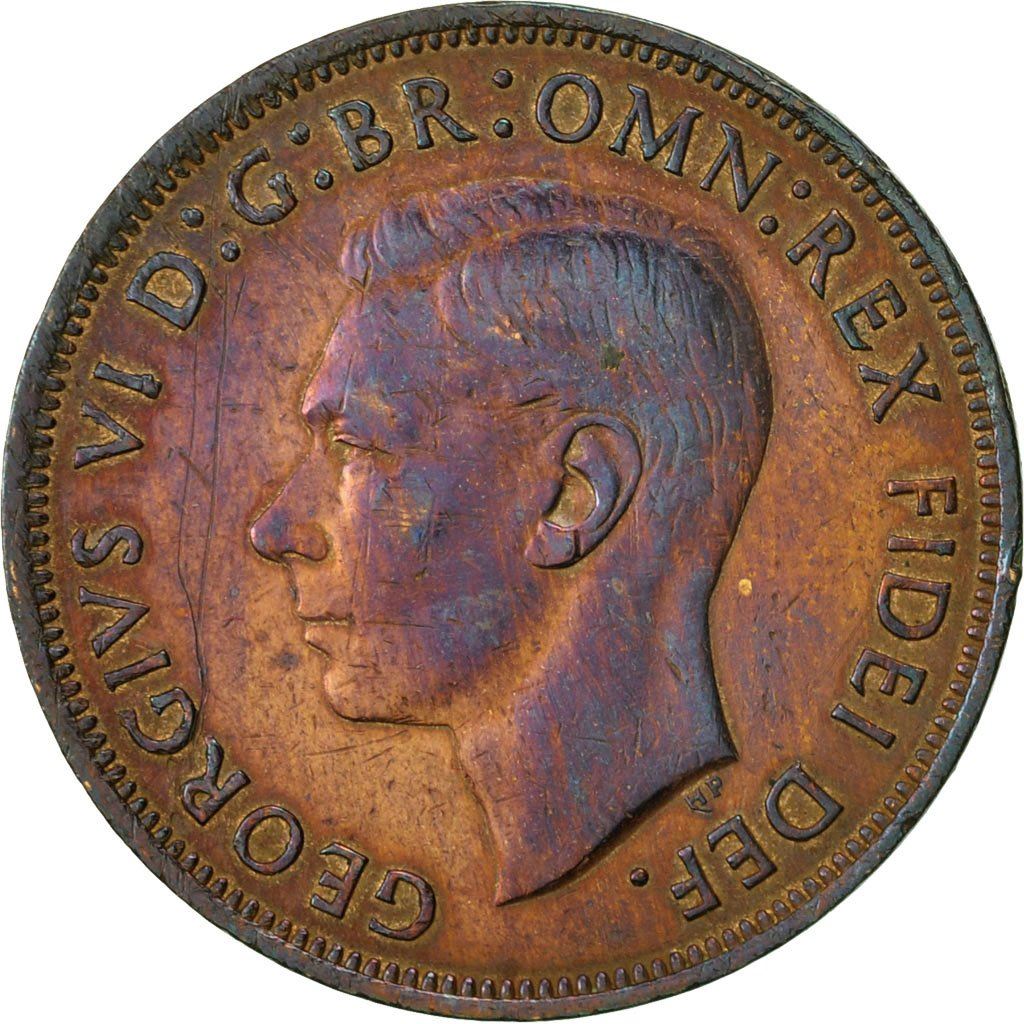 United Kingdom Coin 1 Penny | George VI without 'IND:IMP' | 1949 - 1952