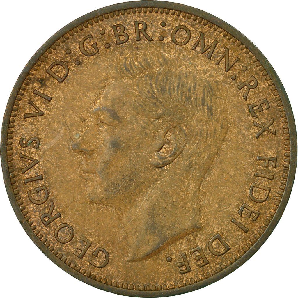 United Kingdom Coin 1 Penny | George VI without 'IND:IMP' | 1949 - 1952