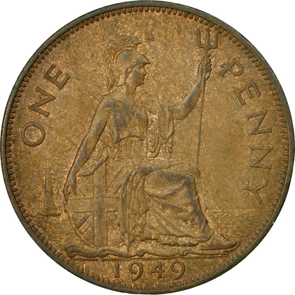 United Kingdom Coin 1 Penny | George VI without 'IND:IMP' | 1949 - 1952