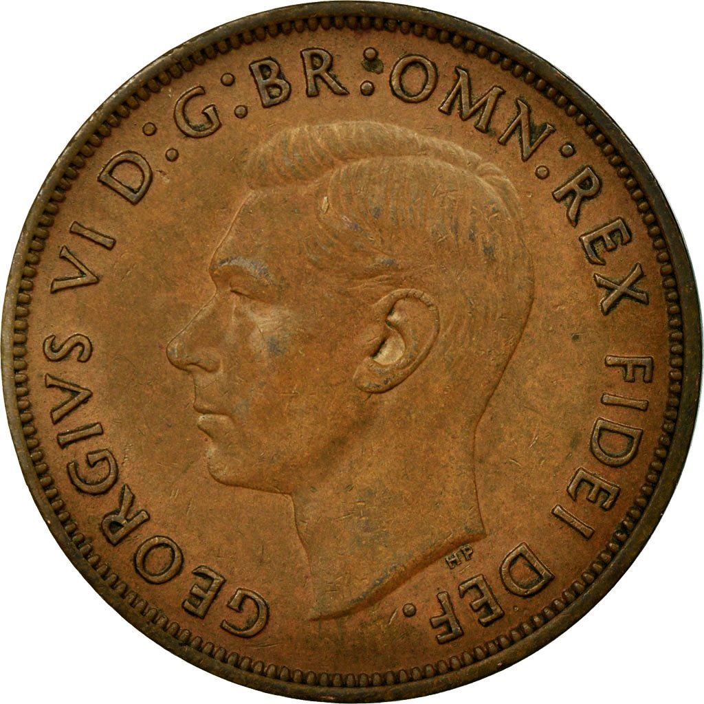 United Kingdom Coin 1 Penny | George VI without 'IND:IMP' | 1949 - 1952