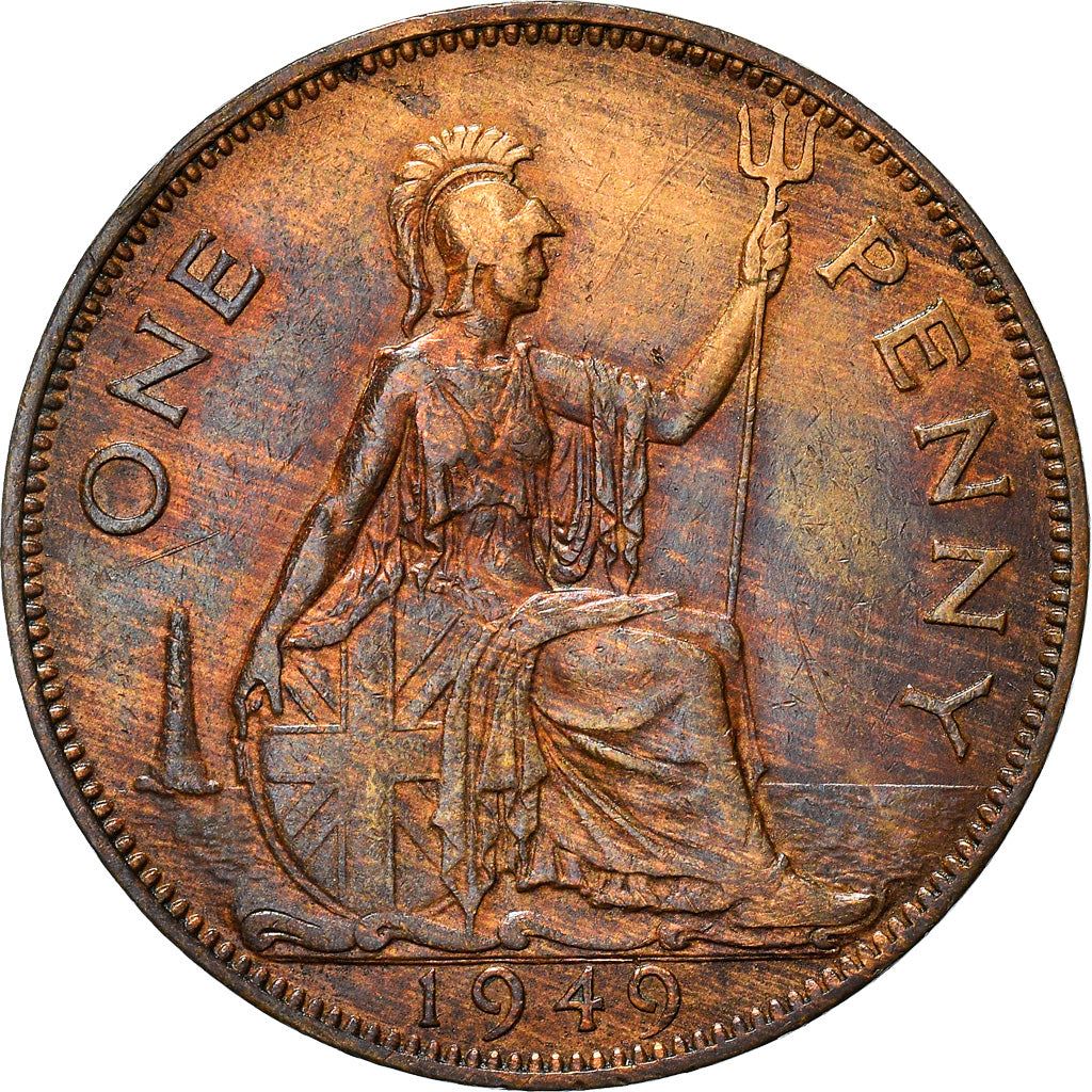 United Kingdom Coin 1 Penny | George VI without 'IND:IMP' | 1949 - 1952