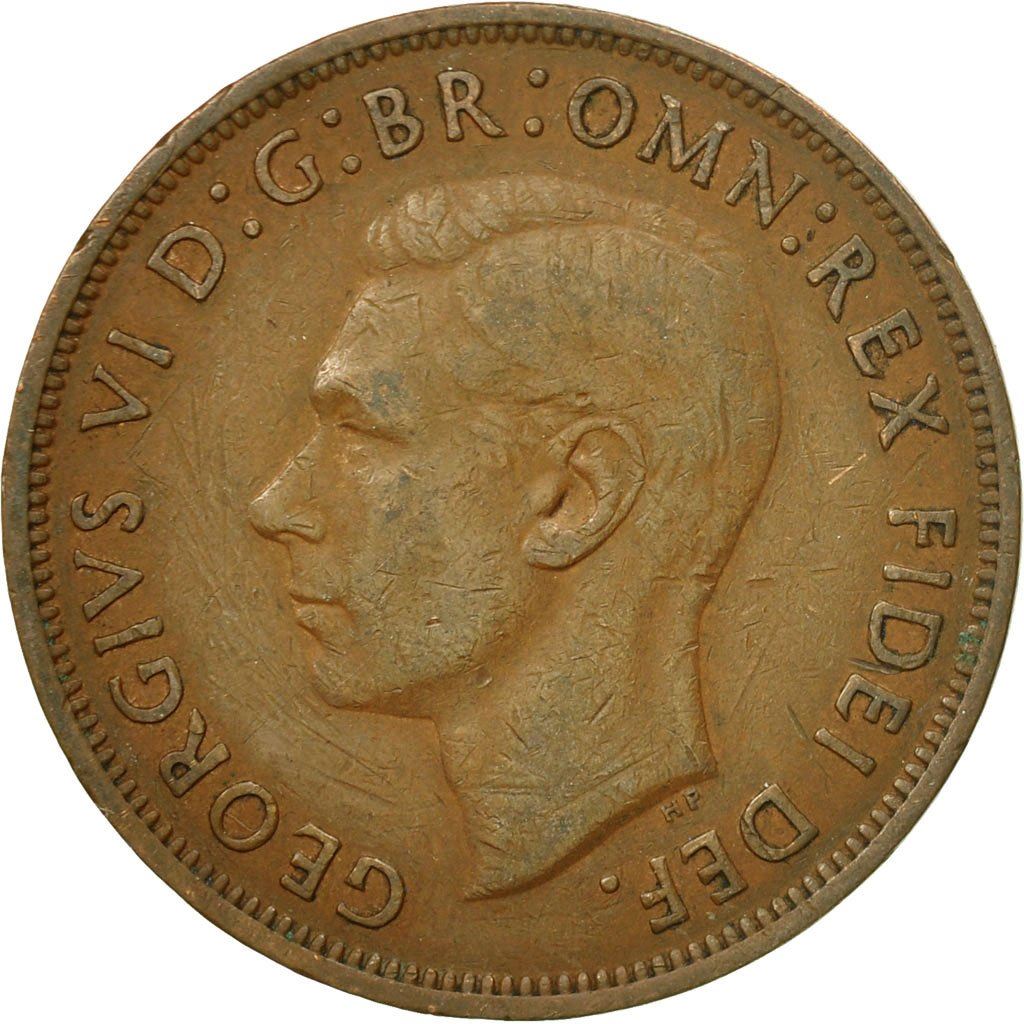 United Kingdom Coin 1 Penny | George VI without 'IND:IMP' | 1949 - 1952