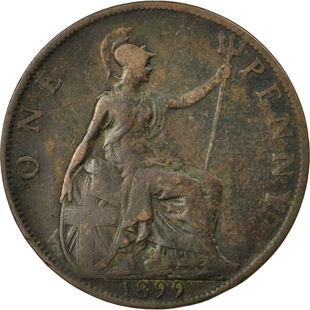 United Kingdom Coin 1 Penny | Victoria 3rd portrait | 1895 - 1901