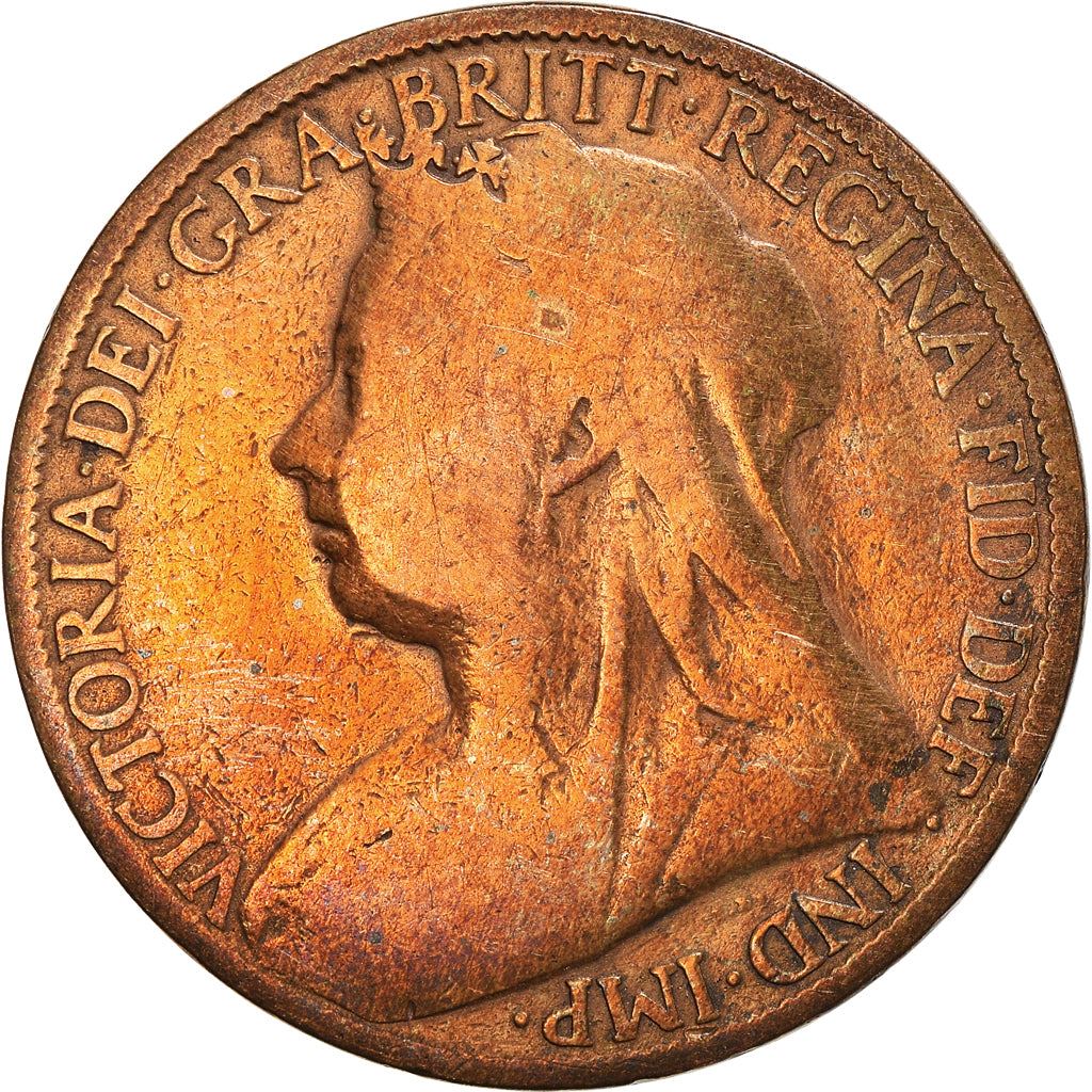 United Kingdom Coin 1 Penny | Victoria 3rd portrait | 1895 - 1901