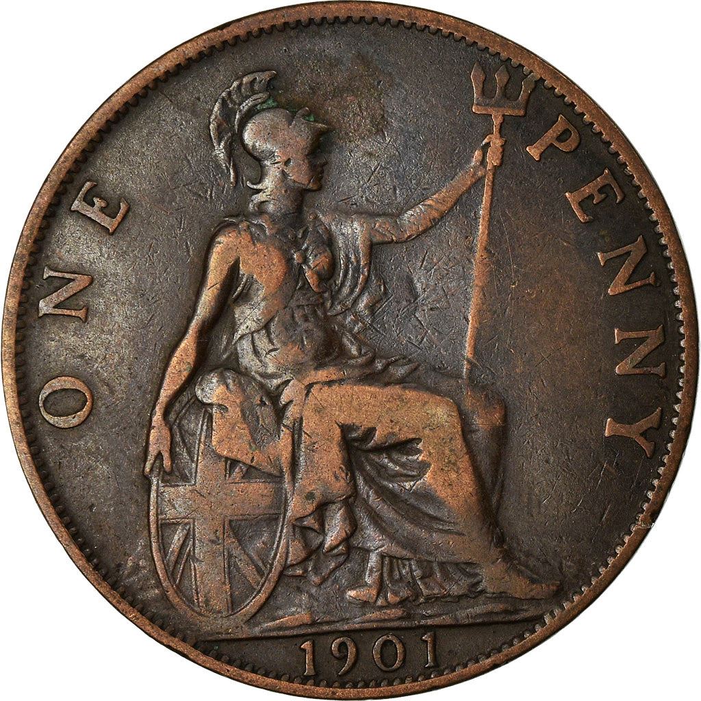 United Kingdom Coin 1 Penny | Victoria 3rd portrait | 1895 - 1901