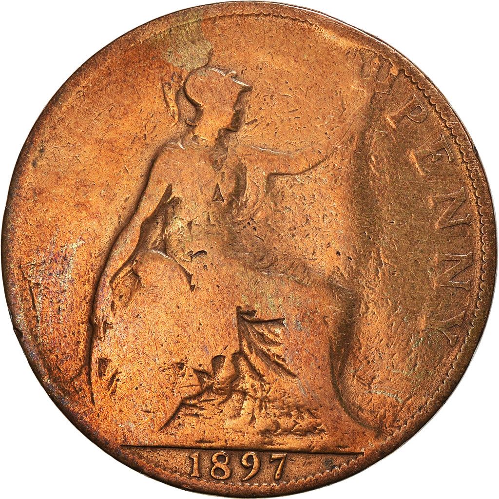 United Kingdom Coin 1 Penny | Victoria 3rd portrait | 1895 - 1901