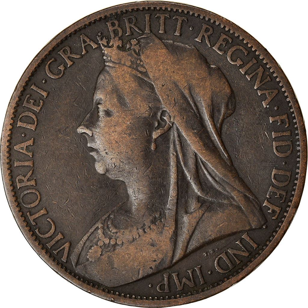 United Kingdom Coin 1 Penny | Victoria 3rd portrait | 1895 - 1901