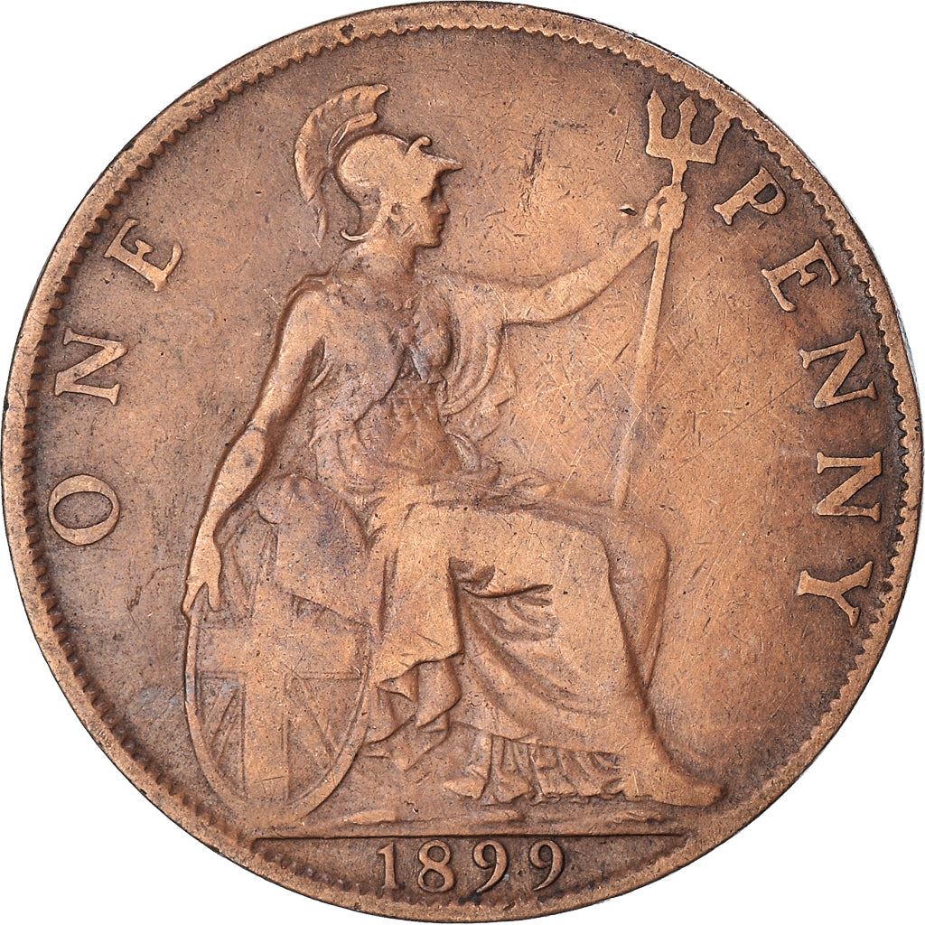 United Kingdom Coin 1 Penny | Victoria 3rd portrait | 1895 - 1901