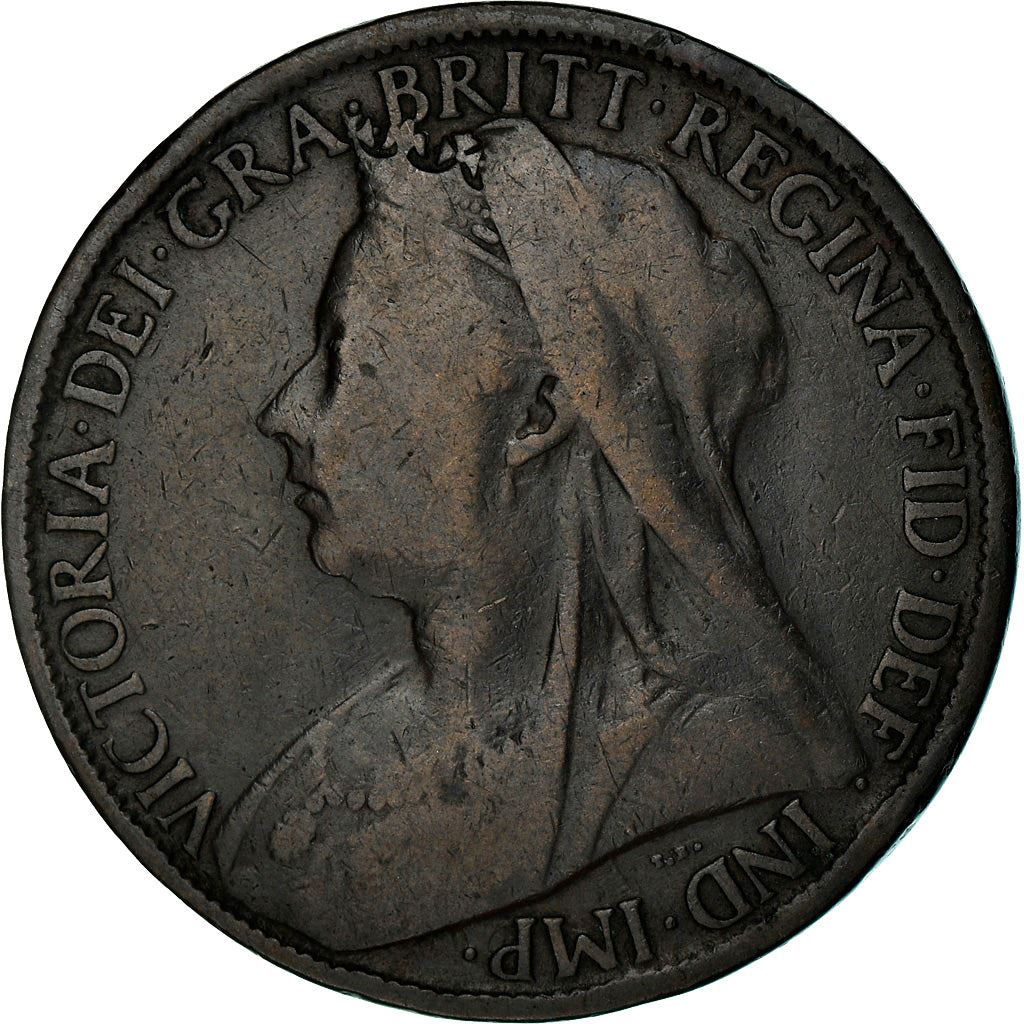 United Kingdom Coin 1 Penny | Victoria 3rd portrait | 1895 - 1901