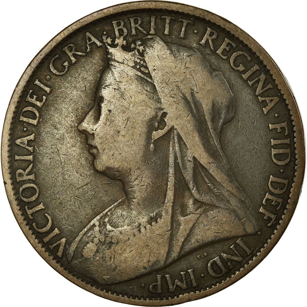 United Kingdom Coin 1 Penny | Victoria 3rd portrait | 1895 - 1901