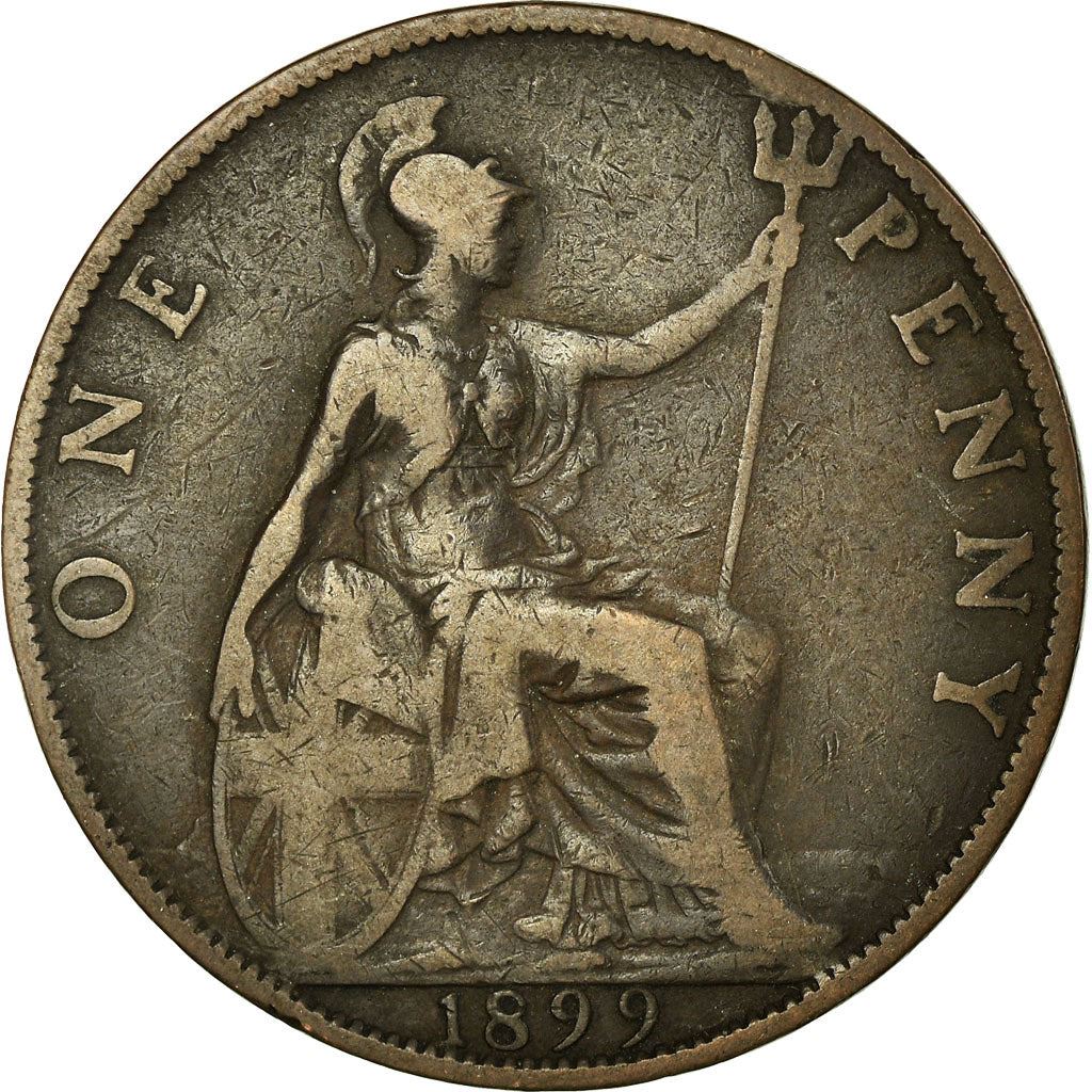 United Kingdom Coin 1 Penny | Victoria 3rd portrait | 1895 - 1901